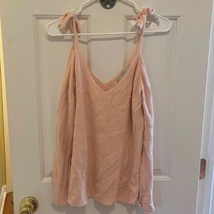 Loft Off-Shoulder Pink Sweater